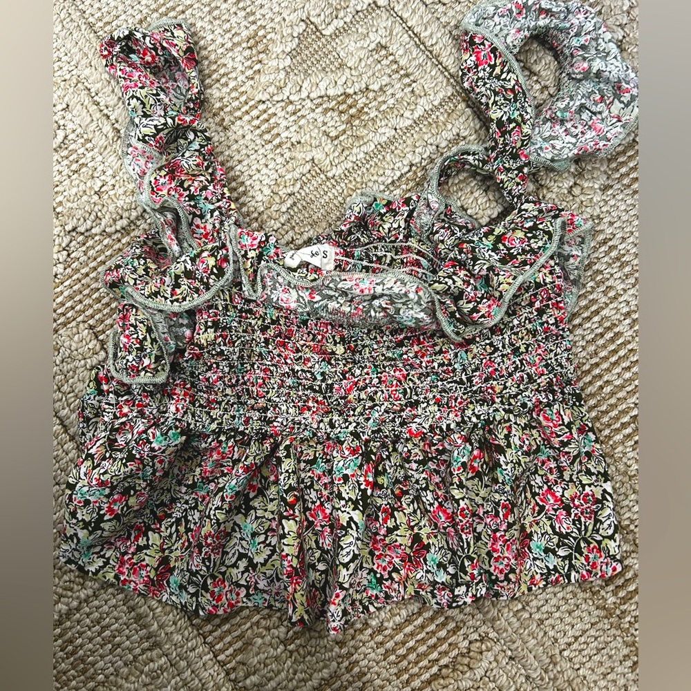 Cute floral tank summer tank